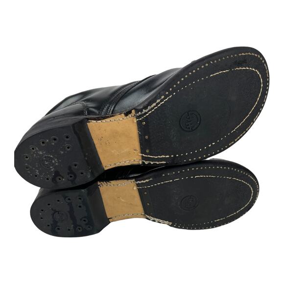 HH Brand Double H 975 Military Combat Jump Boots Cap Toe Upper Leather USA 9 1/2 - Picture 6 of 12